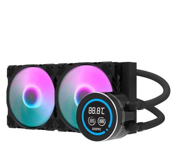 DarkFlash DN-D240 2x120mm DN-D240 BLACK - 1469238 - zdjęcie